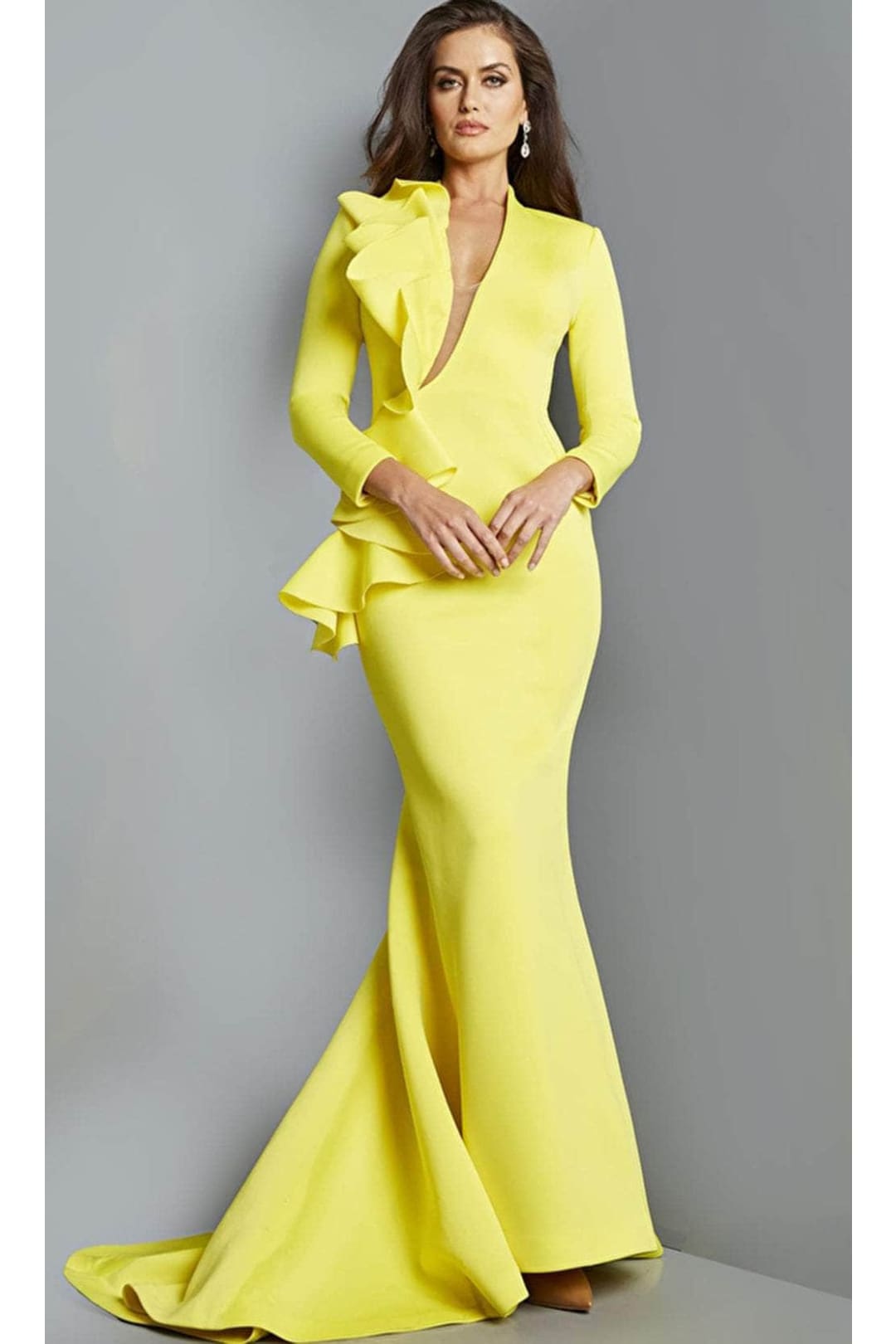 Jovani 07934 - Long Sleeve Evening Mother of the Bride Gown - Prom