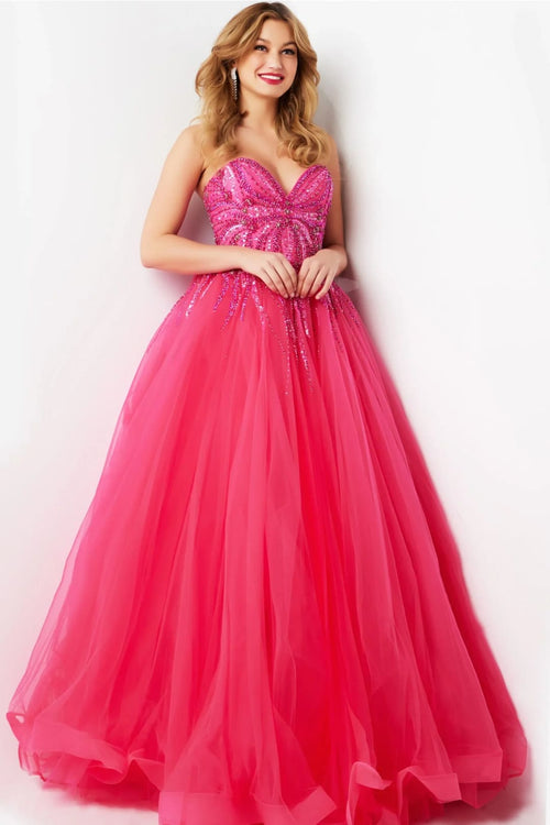 Jovani 07946 - Beaded Ballgown with Sweetheart Neckline for Prom - Prom