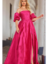 Jovani - 08157A Embellished Plunging Sweetheart Long Gown