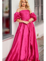 Jovani - 08157A Embellished Plunging Sweetheart Long Gown
