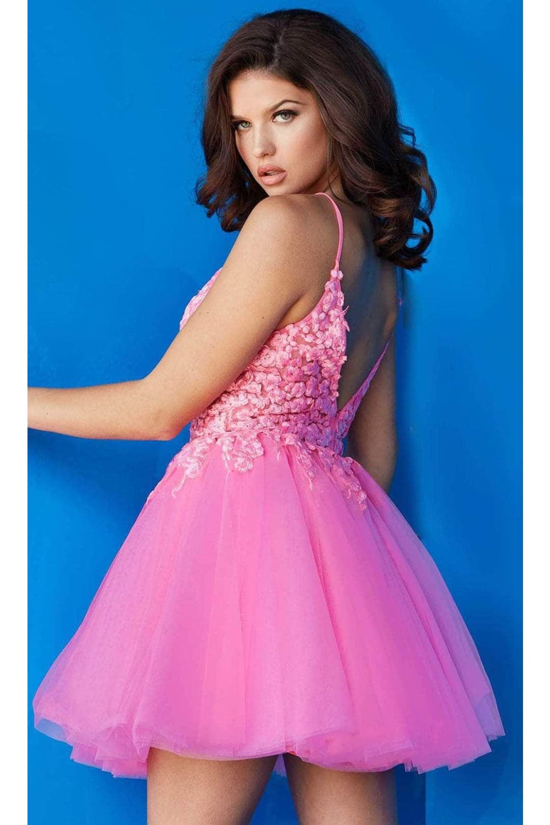 Fit and flare sale short homecoming dresses