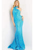 Jovani 08338 - Choker Neck Sequin-Embellished Mermaid Dress - Prom