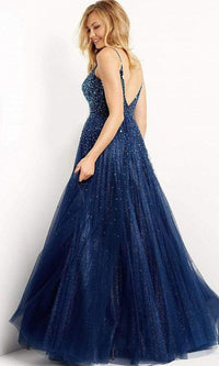 Jovani 08408 - Glittering Midnight Prom Gown - Prom