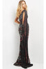 Jovani 08450 - Long Dress with Asymmetric Hem and Shoulder Cape - Prom