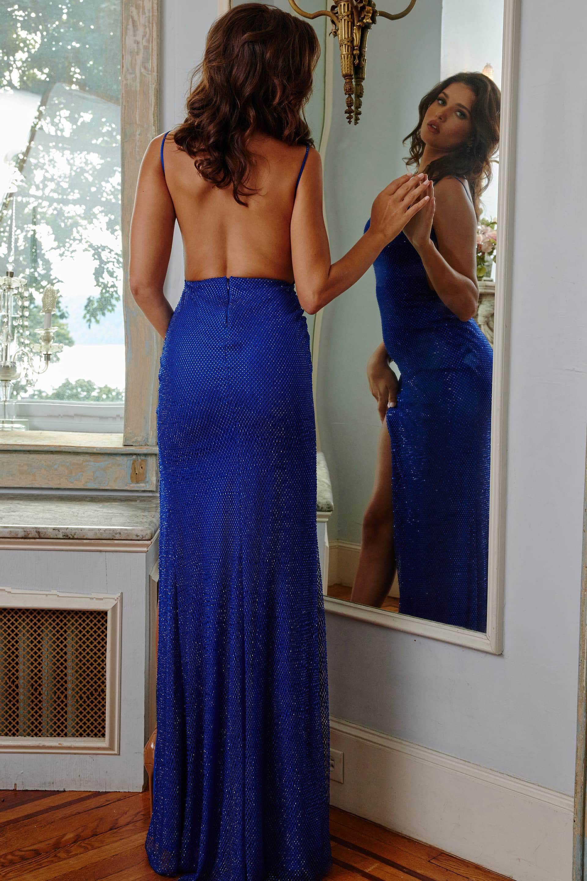 Jovani 08531 - Sleeveless Backless Evening Dress - Prom