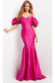 Jovani 09031 - Puff Sleeve Off Shoulder Evening Dress - Prom