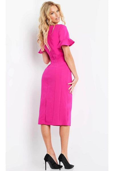 Jovani - 09059 Sweetheart Formal Dress with Short Sleeves - Prom