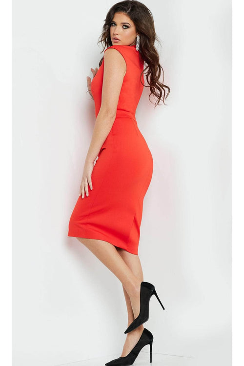 Jovani 09063 - Cap Sleeve Sheath Cocktail Dress - Prom