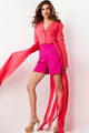 Jovani 09127 - Long Sleeve Two-Piece Romper - Prom