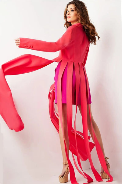 Jovani 09127 - Long Sleeve Two-Piece Romper - Prom