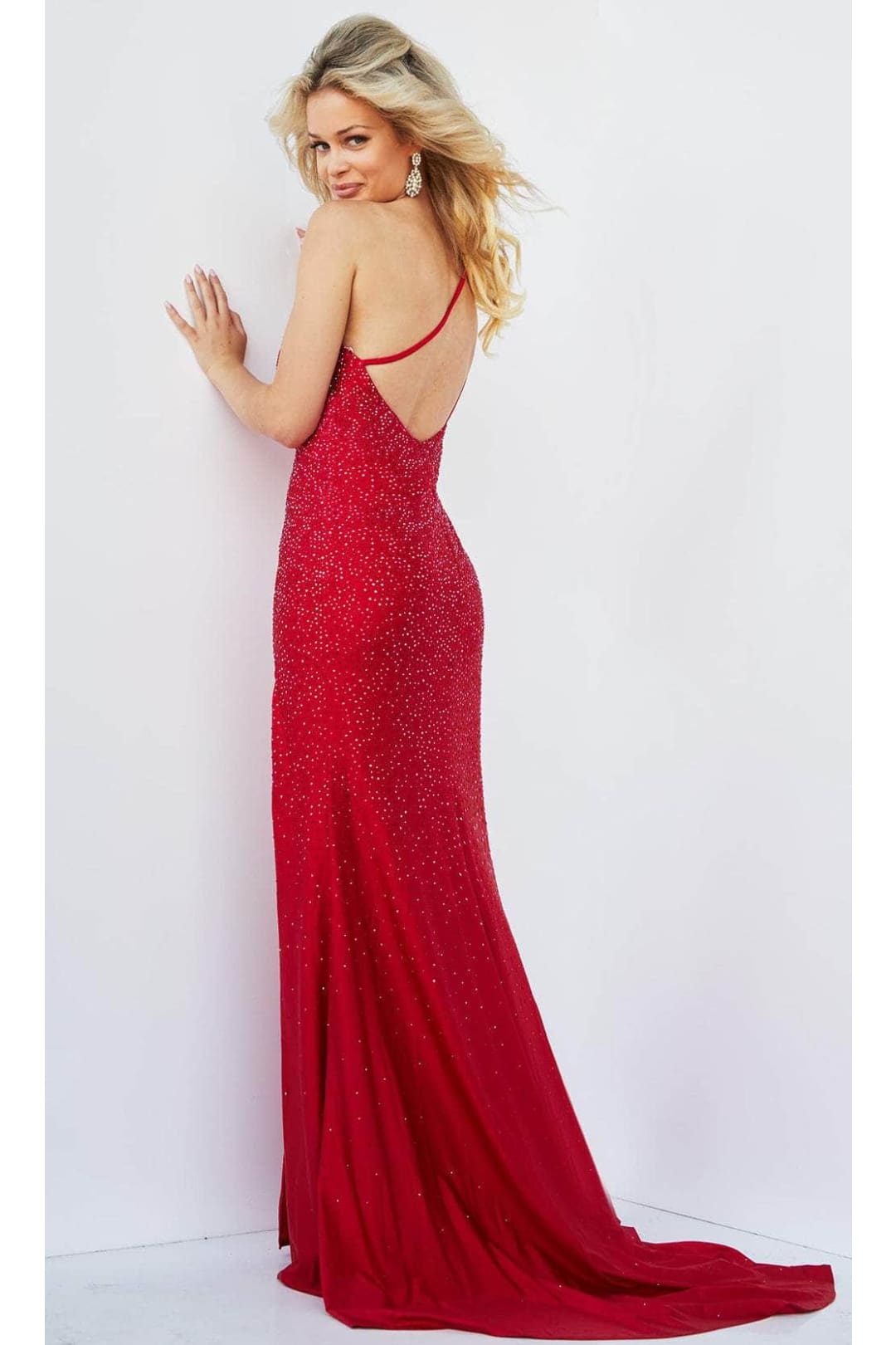 Jovani 09339 Beaded One-Shoulder Prom Gown - Prom