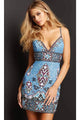 Jovani 09340 - V-Neck Sleeveless Cocktail Dress - Prom