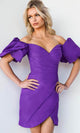 Jovani 09476 Draped Off-Shoulder Cocktail Dress for After Prom - Prom