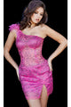 Jovani - 09483 Cocktail Dress with Beaded Illusion Bodice - Prom