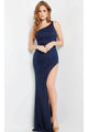 Jovani 09516 - Straight Across Neck Evening Dress - Prom