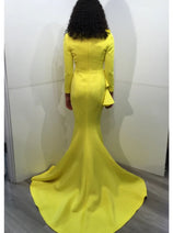 Jovani 09597 - Long Sleeve Mermaid Evening Gown