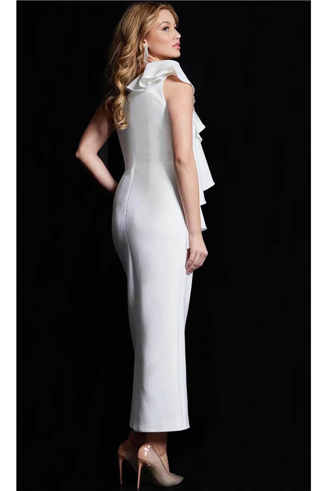 Jovani 09720 - Elegant One-Shoulder Dress with Ruffle Details - Prom