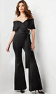 Jovani 09726 - V-Neck Off-Shoulder Jumpsuit - Prom