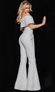 Jovani 09726 - V-Neck Off-Shoulder Jumpsuit - Prom