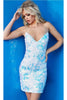 Jovani - 09740 Cocktail Dress with Laced-Up Back - Prom