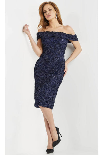 Jovani 09767 - Exquisite Embroidered Off-Shoulder Evening Gown - Prom