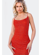 Jovani 09938 Cowl Neck Spaghetti Straps Mini Homecoming Cocktail Dress