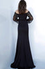 Jovani 1156 - Sophisticated Off-Shoulder Bishop Sleeve Sheath Dress - Prom