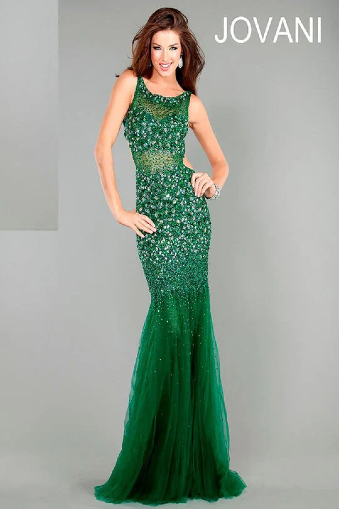 Jovani 171100 - Stunning Beaded Prom Dress with Cutout Back - Prom
