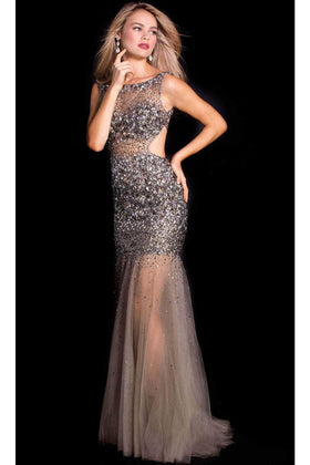 Jovani 171100 - Stunning Beaded Prom Dress with Cutout Back