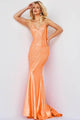 Jovani 220110 - Beaded Lace-Up Back Prom Dress - Prom