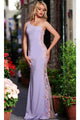 Jovani 220490 - Asymmetric Floral Embroidered Gown - Prom