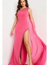 Jovani 22222 - Beaded Trim Sheath Evening Gown