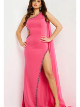 Jovani 22222 - Beaded Trim Sheath Evening Gown