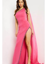 Jovani 22222 - Beaded Trim Sheath Evening Gown