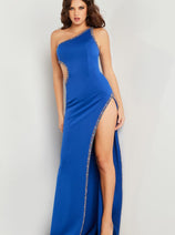 Jovani 22222 - Beaded Trim Sheath Evening Gown