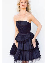 Black Christmas & Holiday Dress in Taffeta by Jovani 22326