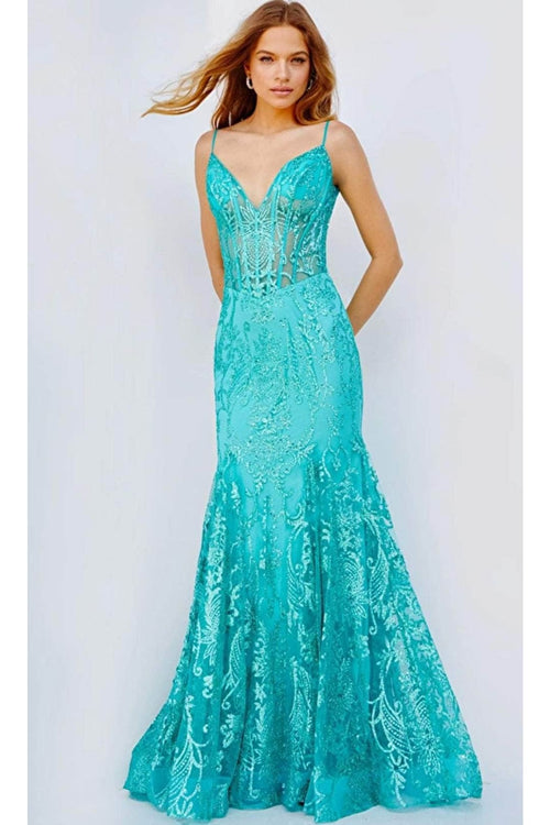 Jovani 22388 Evening Gown with Corset Bodice - Prom