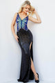 Jovani 22521 - Enchanting Butterfly Sequin Prom Dress - Prom