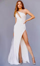 Jovani 22791 - One-Shoulder Long Cape Prom Gown - Prom