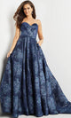 Jovani 22792 - Strapless Pleated Evening Dress - Prom