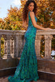 Jovani 22811 - Iridescent Sequined Evening Gown - Prom