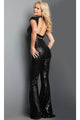 Jovani 22841 - Sequined High Neck Cutout Jumpsuit - Prom