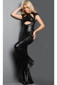 Jovani 22841 - Sequined High Neck Cutout Jumpsuit - Prom
