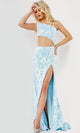 Jovani 22853 - Sequin Cutout Midriff Prom Dress - Prom