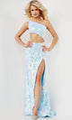 Jovani 22853 - Sequin Cutout Midriff Prom Dress - Prom