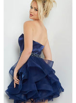 Jovani 22901 - Strapless Beaded Waist Cocktail Dress