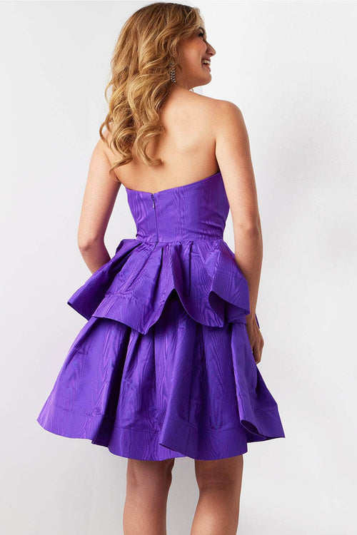 Jovani - 22920 After Prom Cocktail Dress with Straight-Across Neckline - Prom