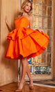 Jovani - 22920 After Prom Cocktail Dress with Straight-Across Neckline - Prom