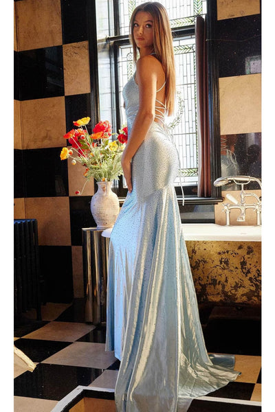 Jovani 23010 - Jewel Embellished Trumpet Prom Dress - Prom