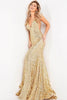 Jovani 23076 - Asymmetric Sequin Mermaid Prom Dress - Prom